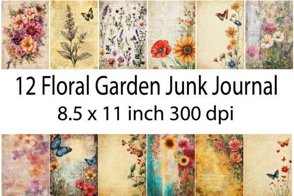 Download Vintage Botanical Floral Prints Junk - Vintage Collection