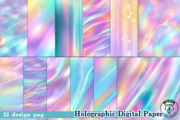Download Holographic Digital Paper Clipart PNG - Holo Collection