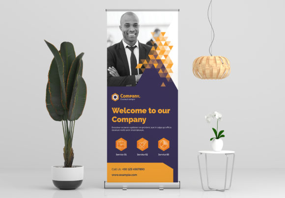Download Roll-Up Banner Creative Template - Creative Collection
