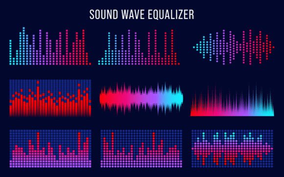 Download Sound Waves Music Interface Elements - Sound waves Collection