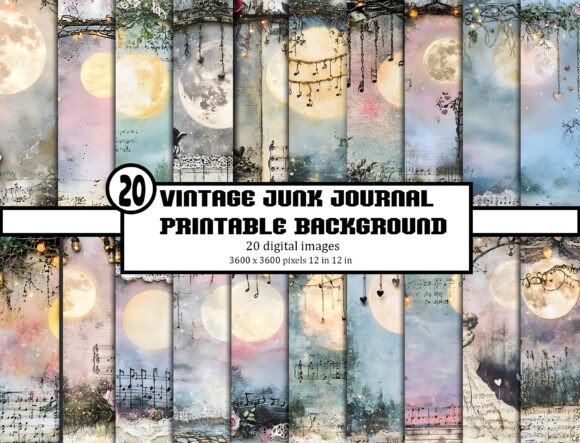 Download Vintage Journal Printable Backgrounds - Vintage Collection