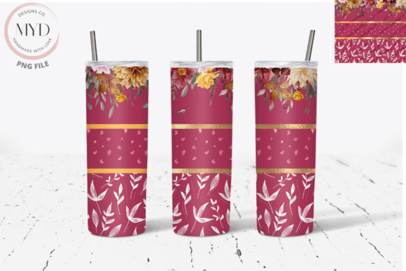 Download Fall, Autumn Florals Sublimation Tumbler - Autumn florals Collection