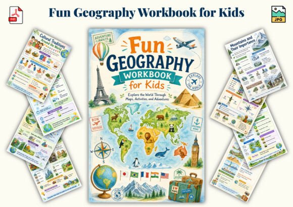 Download Fun Geography Workbook for Kids - Geography Collection